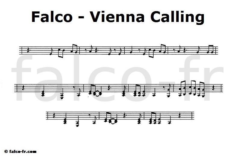 Falco - Vienna Calling - Partition